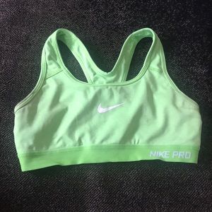 Dri-Fit Nike Pro green Sports Bra